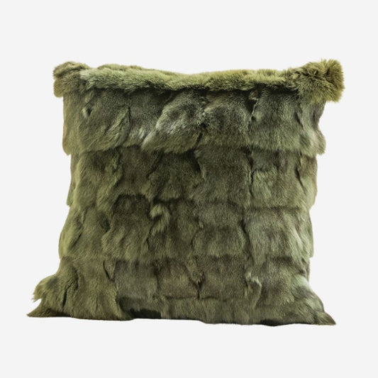 Nordic Style Fox Fur Sage Green  Pillow Collection