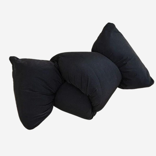 Black Knotted Shaped Pillow