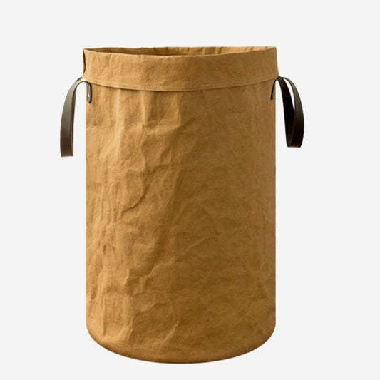 Macho Sturdy Khaki Brown  Cloth Storage Basket