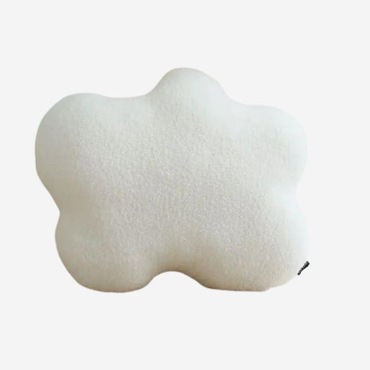3D  Bamboo White Cloud Velvet Geometric Soft Comfy Pillow
